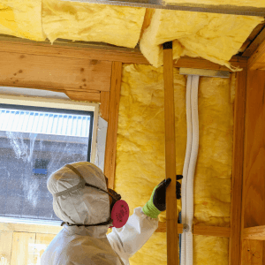 glasswool insulation in building